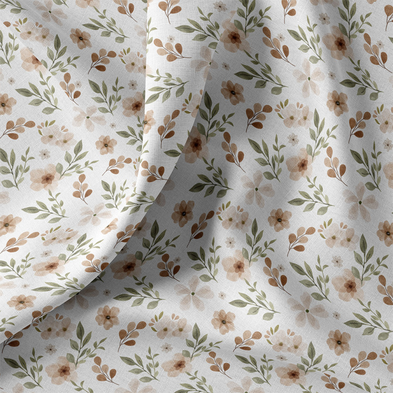 Printed Cotton ZADA White / Natural